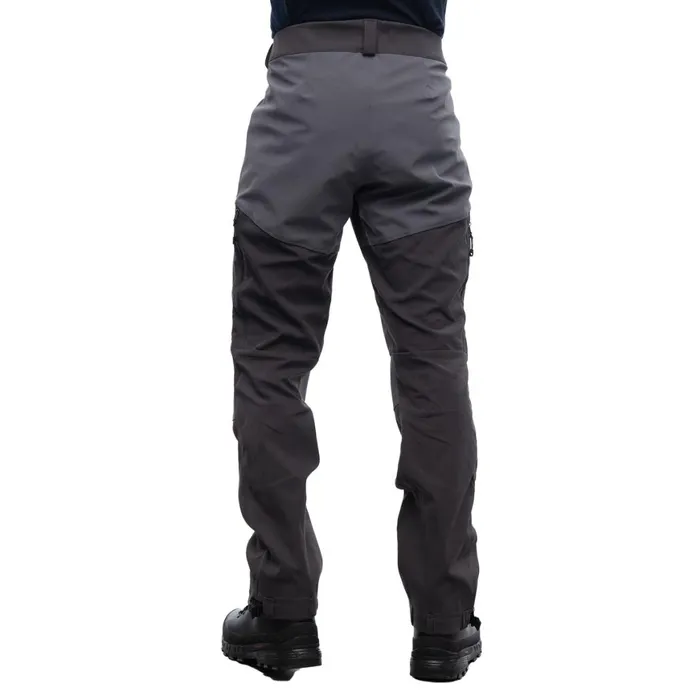Men Bergans Of Norway Hiking Pants Fjorda Trekking Hybrid Pants Solid Charcoal