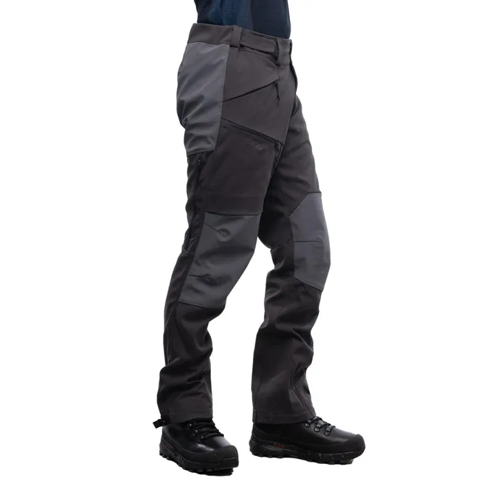 Men Bergans Of Norway Hiking Pants Fjorda Trekking Hybrid Pants Solid Charcoal