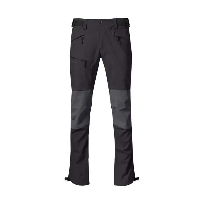 Men Bergans Of Norway Hiking Pants Fjorda Trekking Hybrid Pants Solid Charcoal