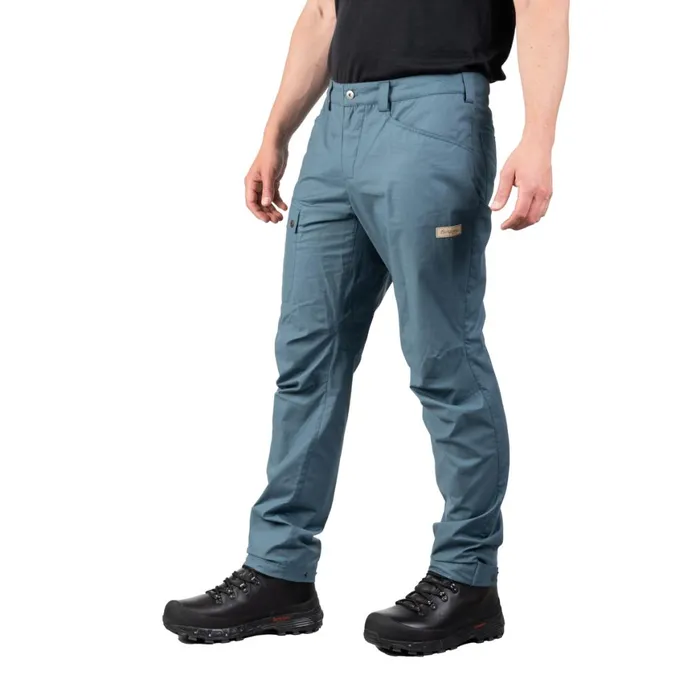 Men Bergans Of Norway Hiking Pants Nordmarka Leaf Light Pants Orion Blue