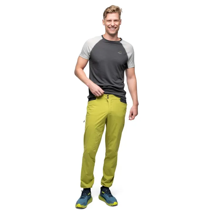Men Bergans Of Norway Hiking Pants Y Lightline Vapor Pants Golden Lime Green