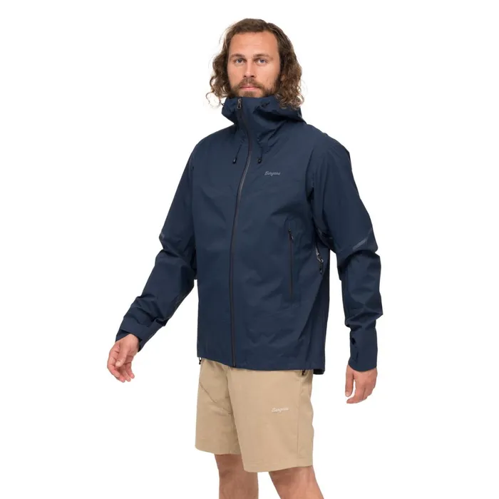 Men Bergans Of Norway Shell Jackets Rabot Allround 3l Shell Jacket Navy Blue