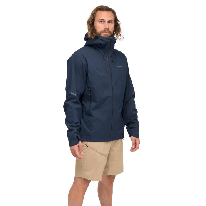 Men Bergans Of Norway Shell Jackets Rabot Allround 3l Shell Jacket Navy Blue
