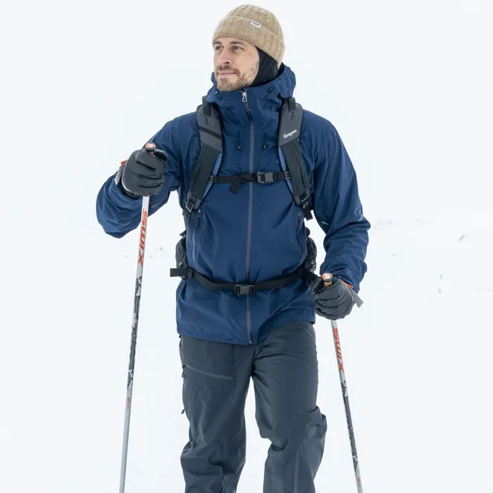 Men Bergans Of Norway Shell Jackets Rabot Allround 3l Shell Jacket Navy Blue