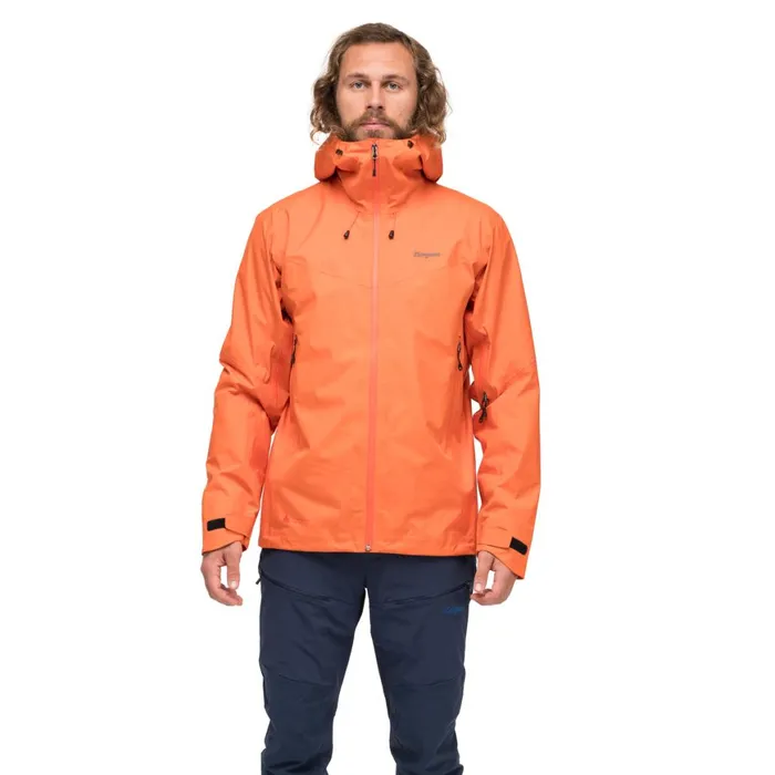 Men Bergans Of Norway Shell Jackets Rabot Light 3l Shell Jacket Alert Orange