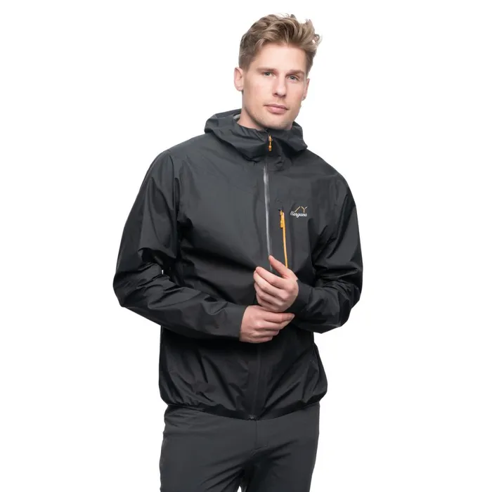 Men Bergans Of Norway Shell Jackets Y Lightline Air 3l Shell Jacket Dark Shadow Grey