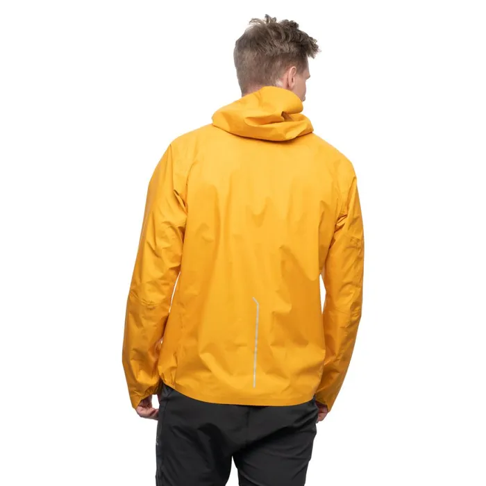 Men Bergans Of Norway Shell Jackets Y Lightline Air 3l Shell Jacket Mango Yellow Dark Shadow Grey
