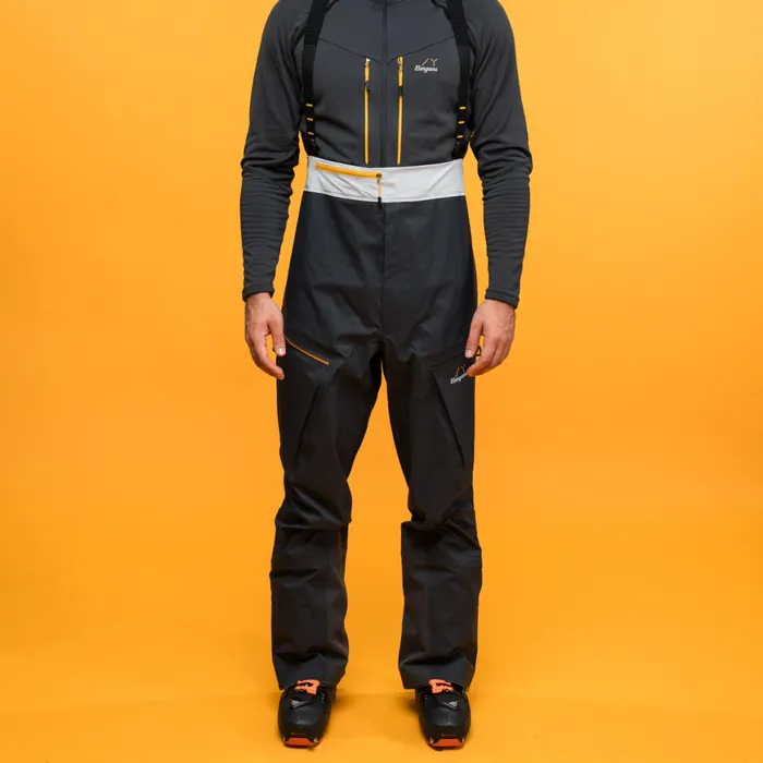 Men Bergans Of Norway Shell Pants Y Mountainline Breathe 3l Shell Bib Pants