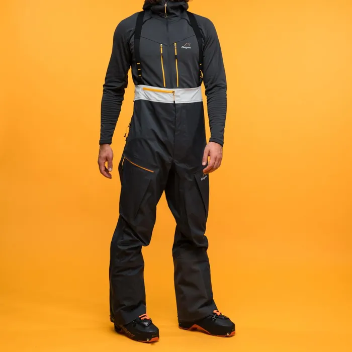 Men Bergans Of Norway Shell Pants Y Mountainline Breathe 3l Shell Bib Pants