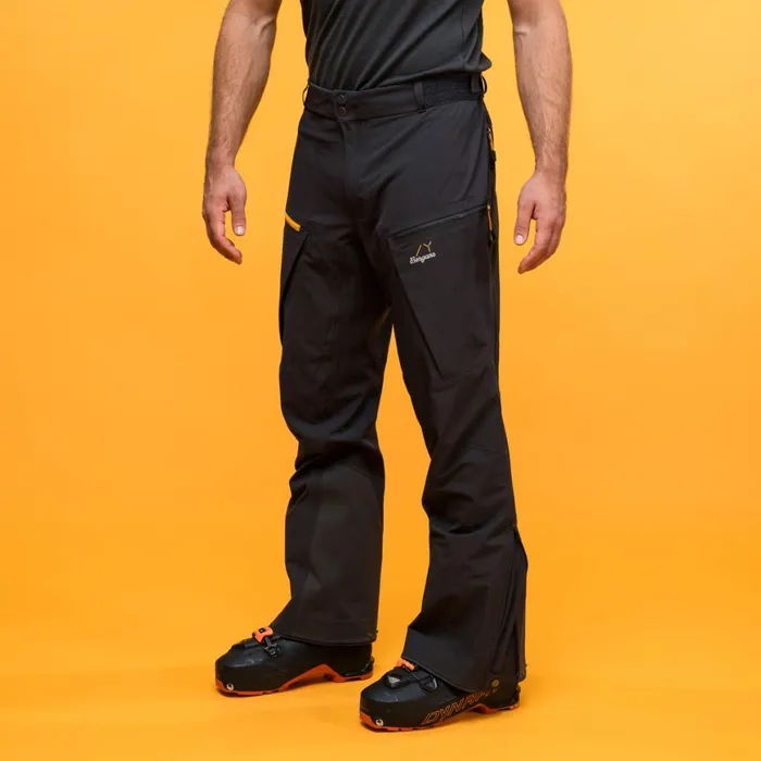 Men Bergans Of Norway Ski Pants Y Mountainline Hybrid Softshell Pants Dark Shadow Grey