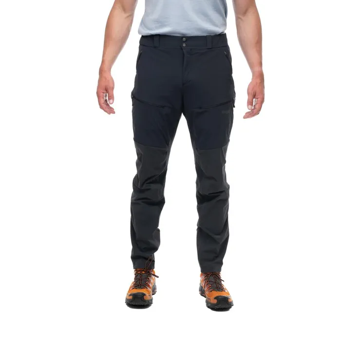 Men Bergans Of Norway Softshell Pants Rabot Softshell Pants Black Dark Shadow Grey