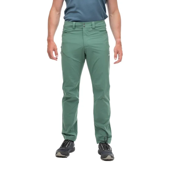 Men Bergans Of Norway Softshell Pants Vandre Light Softshell Pants Dark Jade Green