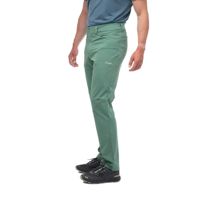 Men Bergans Of Norway Softshell Pants Vandre Light Softshell Pants Dark Jade Green