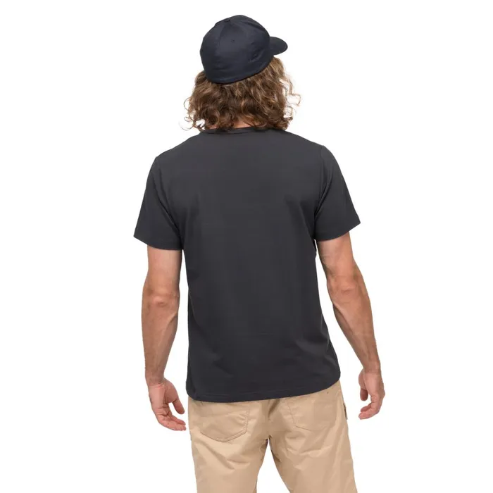 Men Bergans Of Norway TShirts Nordmarka Organic Cotton Print Tee Dark Shadow Grey