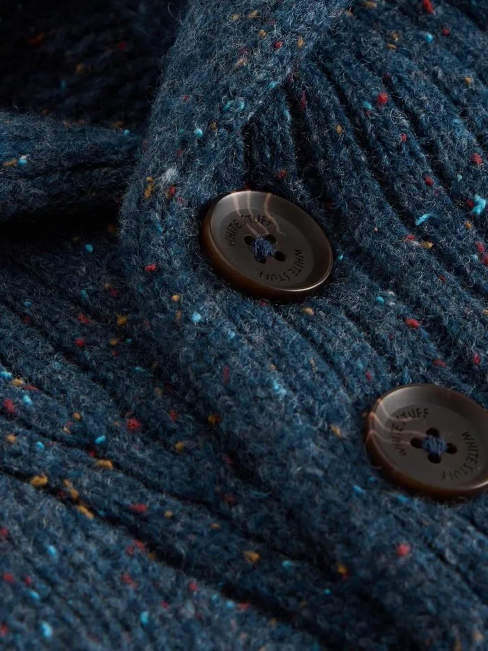 Men Berkley Shawl Wool Neck Jumper Navy Multi White Stuff Knitwear Men Berkley Shawl Wool Neck Jumper Navy Multi White Stuff Knitwear