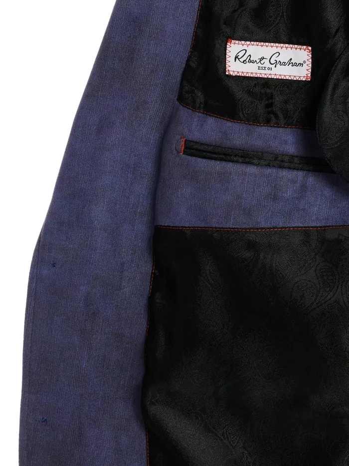 Men Blazers Robert Graham LUBRANO VELOUR BLAZER Grey