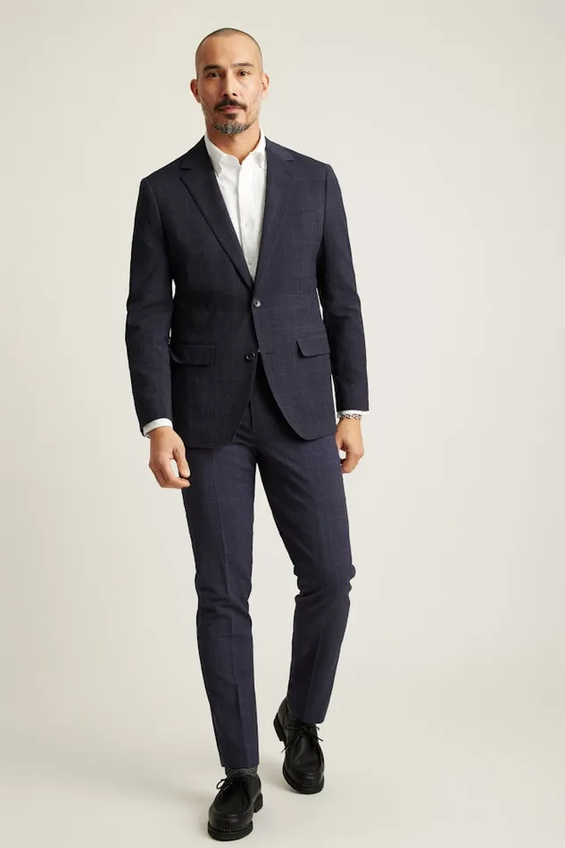 Men Bonobos Blazers and Sport Coats Jetsetter Italian Seersucker Blazer Navy Purple Glen Plaid Men Bonobos Blazers and Sport Coats Jetsetter Italian Seersucker Blazer Navy Purple Glen Plaid