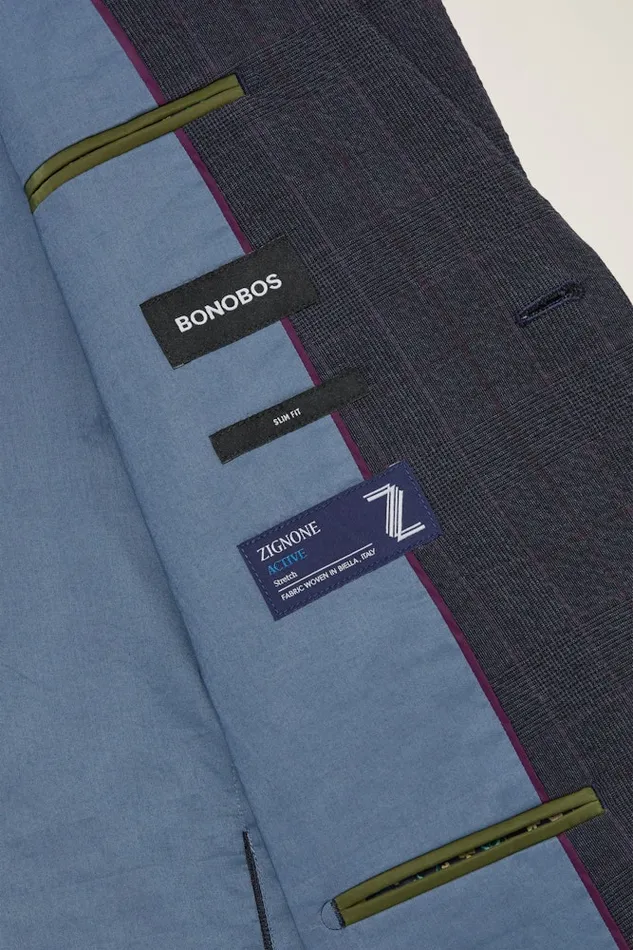 Men Bonobos Blazers and Sport Coats Jetsetter Italian Seersucker Blazer Navy Purple Glen Plaid Men Bonobos Blazers and Sport Coats Jetsetter Italian Seersucker Blazer Navy Purple Glen Plaid