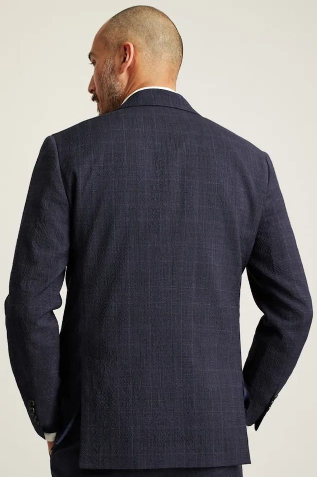 Men Bonobos Blazers and Sport Coats Jetsetter Italian Seersucker Blazer Navy Purple Glen Plaid Men Bonobos Blazers and Sport Coats Jetsetter Italian Seersucker Blazer Navy Purple Glen Plaid