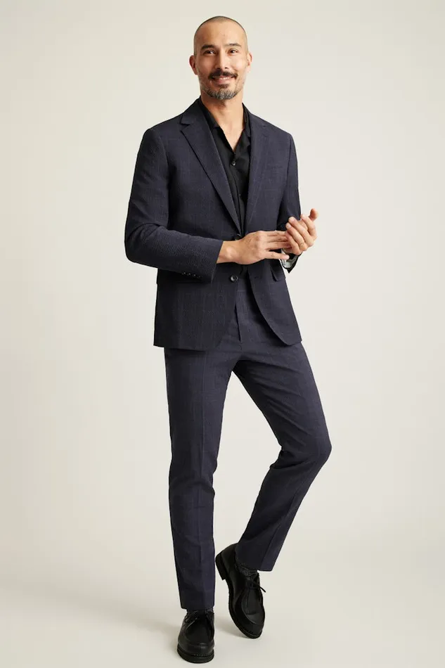 Men Bonobos Blazers and Sport Coats Jetsetter Italian Seersucker Blazer Navy Purple Glen Plaid Men Bonobos Blazers and Sport Coats Jetsetter Italian Seersucker Blazer Navy Purple Glen Plaid