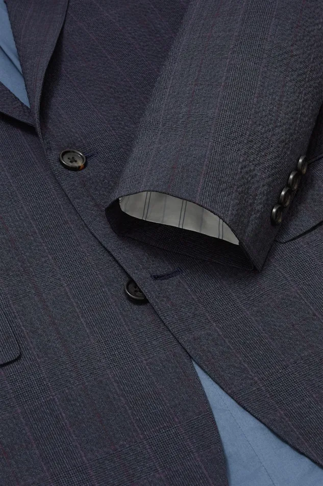 Men Bonobos Blazers and Sport Coats Jetsetter Italian Seersucker Blazer Navy Purple Glen Plaid Men Bonobos Blazers and Sport Coats Jetsetter Italian Seersucker Blazer Navy Purple Glen Plaid