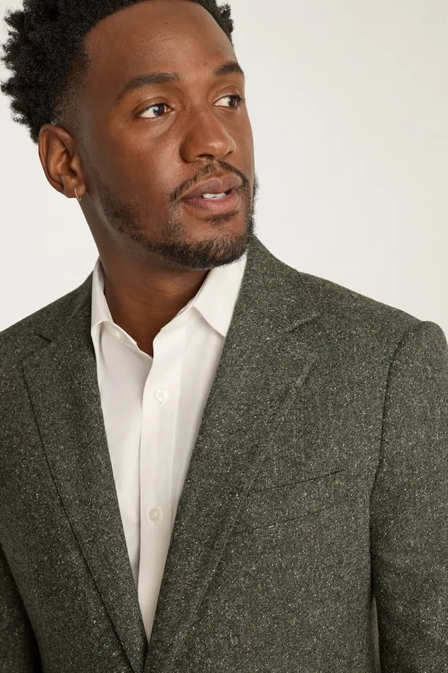 Men Bonobos Blazers and Sport Coats Jetsetter Stretch Italian Wool Suit Jacket Olive Donegal Men Bonobos Blazers and Sport Coats Jetsetter Stretch Italian Wool Suit Jacket Olive Donegal