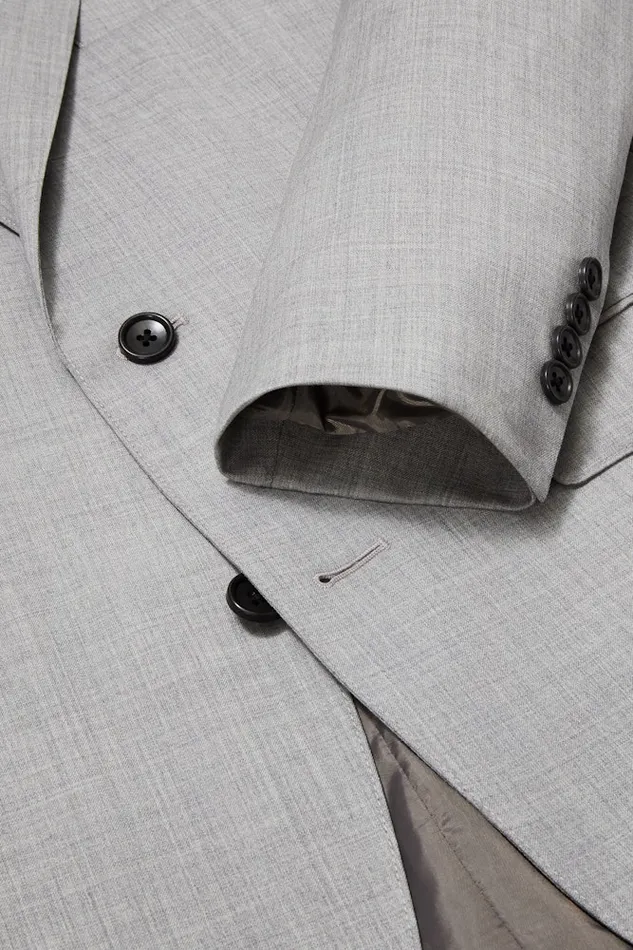 Men Bonobos Blazers and Sport Coats Jetsetter Stretch Wool Suit Jacket Light Grey