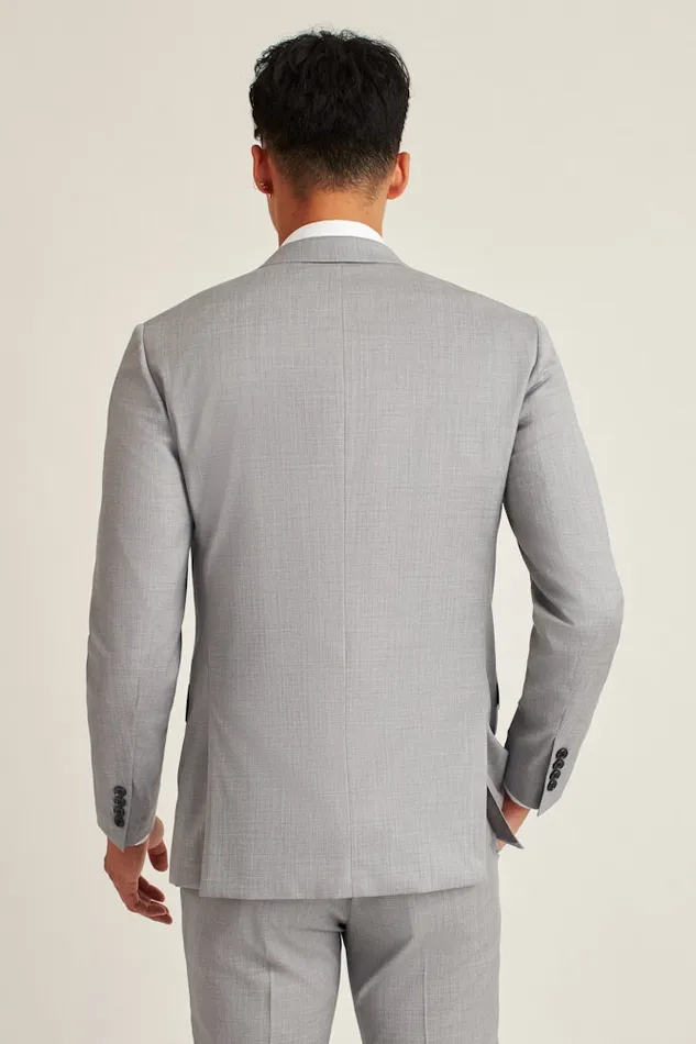Men Bonobos Blazers and Sport Coats Jetsetter Stretch Wool Suit Jacket Light Grey