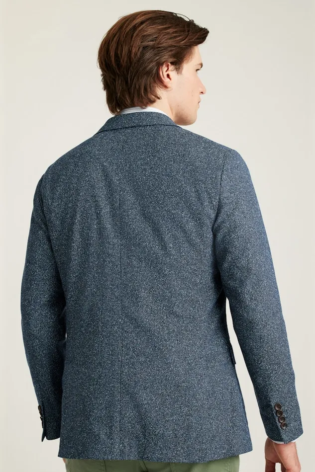 Men Bonobos Blazers and Sport Coats Jetsetter Unconstructed Italian Blazer Navy Donegal