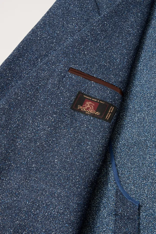 Men Bonobos Blazers and Sport Coats Jetsetter Unconstructed Italian Blazer Navy Donegal