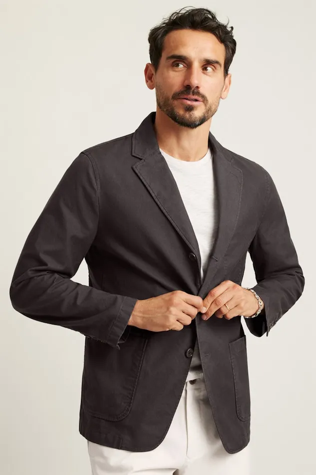 Men Bonobos Blazers and Sport Coats Jetsetter Washed Cotton Blazer Washed Black Men Bonobos Blazers and Sport Coats Jetsetter Washed Cotton Blazer Washed Black