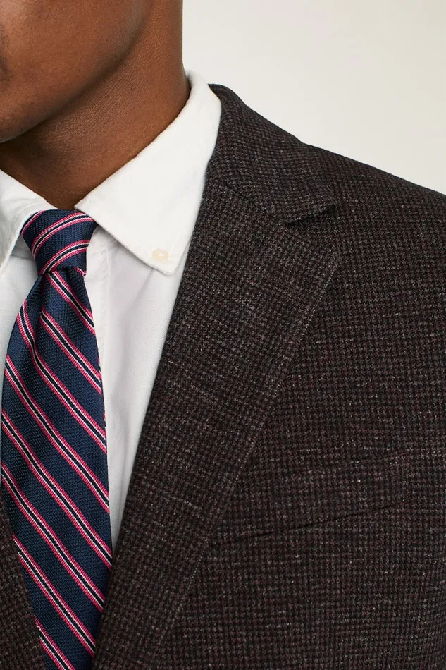 Men Bonobos Blazers and Sport Coats Knit Blazer Burgundy Houndstooth Men Bonobos Blazers and Sport Coats Knit Blazer Burgundy Houndstooth