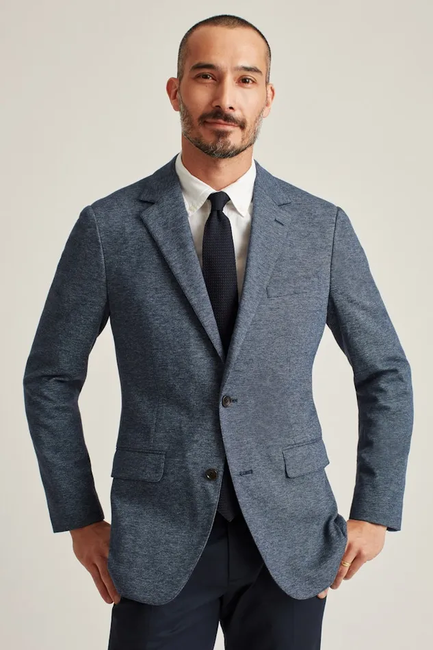 Men Bonobos Blazers and Sport Coats Knit Blazer Navy