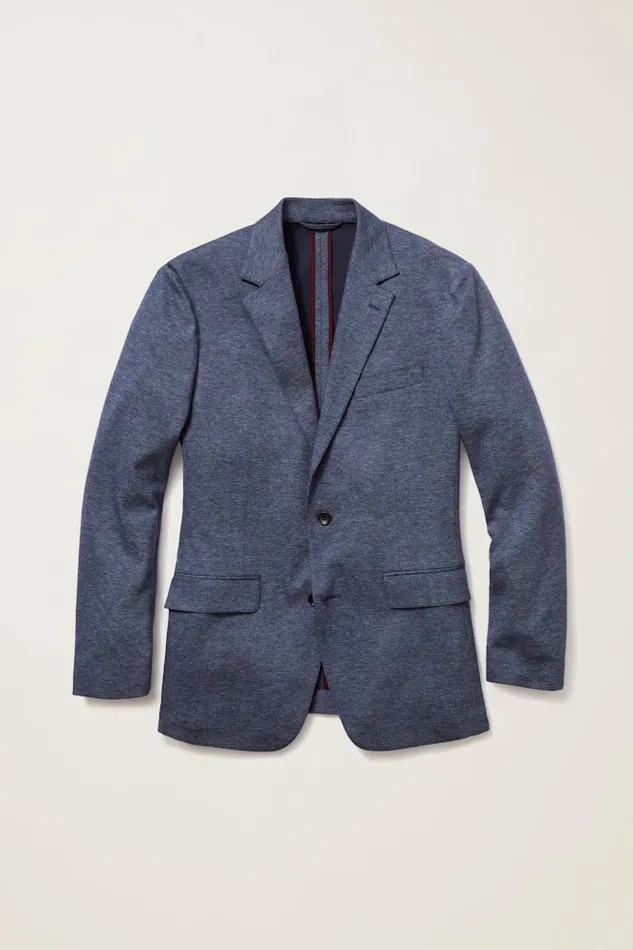 Men Bonobos Blazers and Sport Coats Knit Blazer Navy