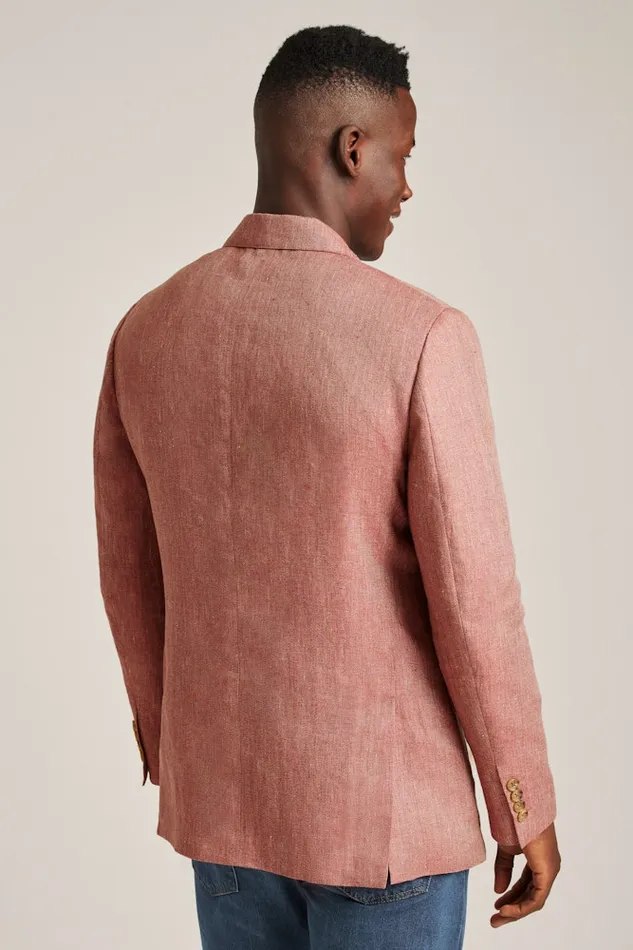 Men Bonobos Blazers and Sport Coats Unconstructed Italian Blazer Red Herringbone