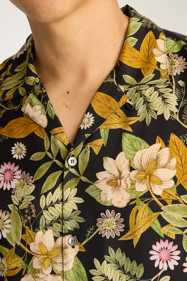 Men Bonobos Casual Shirts Riviera Silk Blend Cabana Shirt Enchanted Floral Men Bonobos Casual Shirts Riviera Silk Blend Cabana Shirt Enchanted Floral