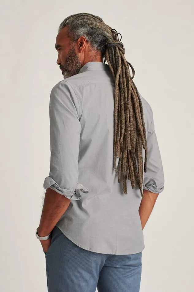 Men Bonobos Casual Shirts Stretch Everyday Shirt Bonobos Cotton Button Down Shirt Grey End On End