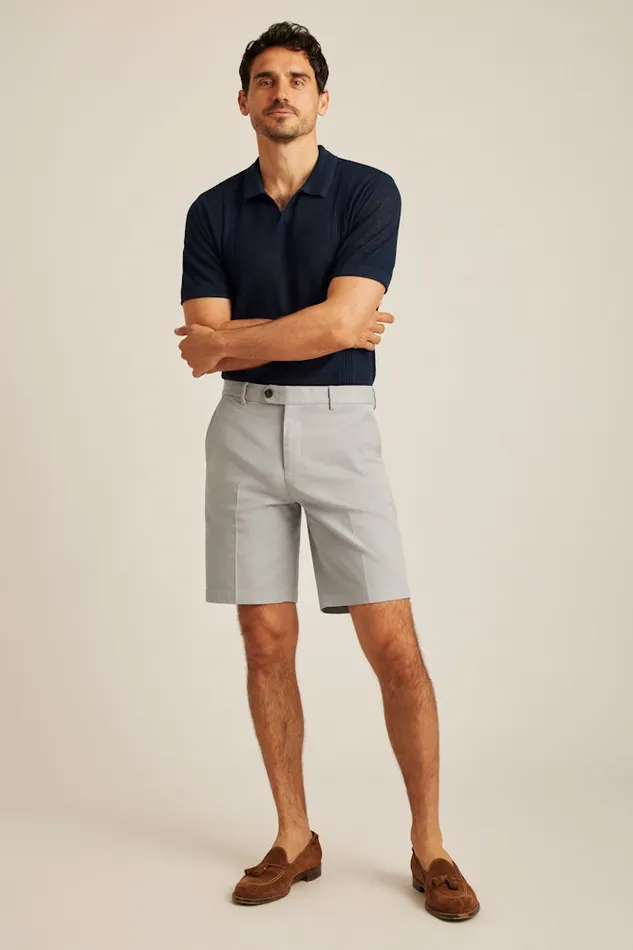 Men Bonobos Chino Shorts Italian Stretch Chino Shorts Silver Mist