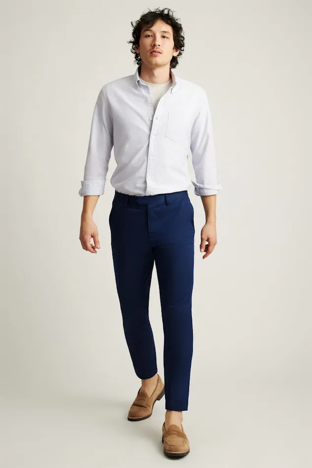 Men Bonobos Chinos Stay Cool Look Sharp With Bonobos039 Tech Trouser Maritime Blue