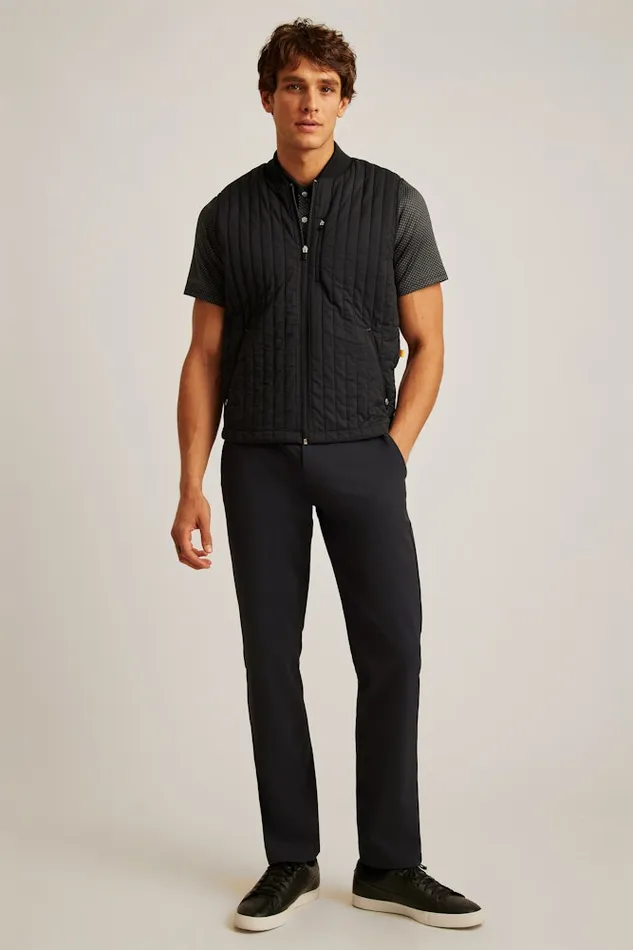 Men Bonobos Crew and VNeck Sweaters The Elements Golf Vest Jet Black