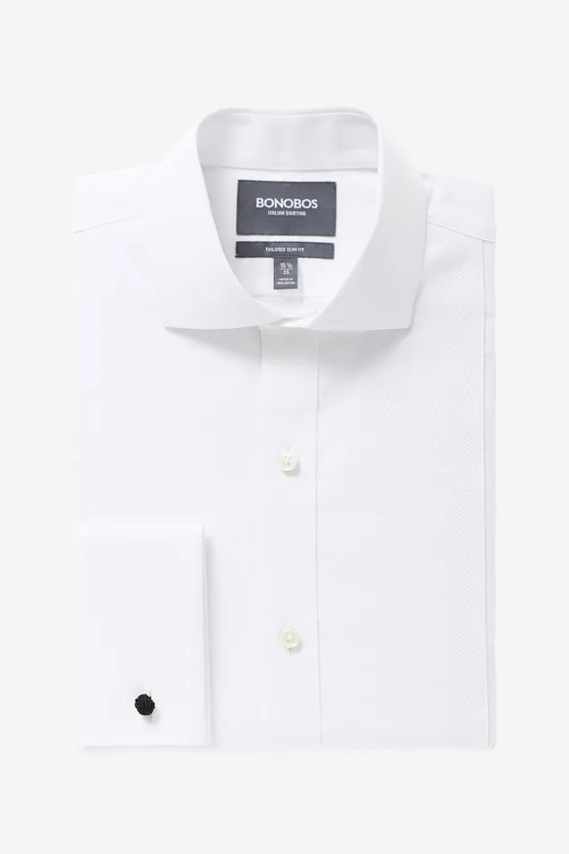 Men Bonobos Formal Dress Shirts Men039s Tuxedo Shirt White Pique Bib