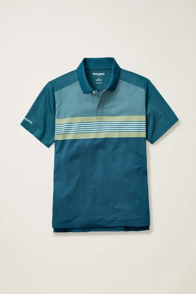 Men Bonobos Golf Polos and Tops Sport Your Style With Bonobos039 Tour Pique Polo Shirt Blue Green Golf Multistripe Men Bonobos Golf Polos and Tops Sport Your Style With Bonobos039 Tour Pique Polo Shirt Blue Green Golf Multistripe