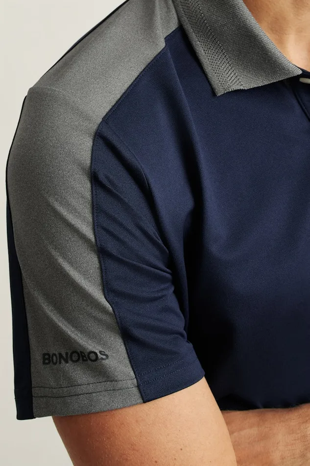 Men Bonobos Golf Polos and Tops Sport Your Style With Bonobos039 Tour Pique Polo Shirt Navy Grey