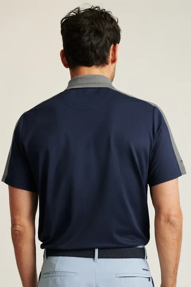 Men Bonobos Golf Polos and Tops Sport Your Style With Bonobos039 Tour Pique Polo Shirt Navy Grey