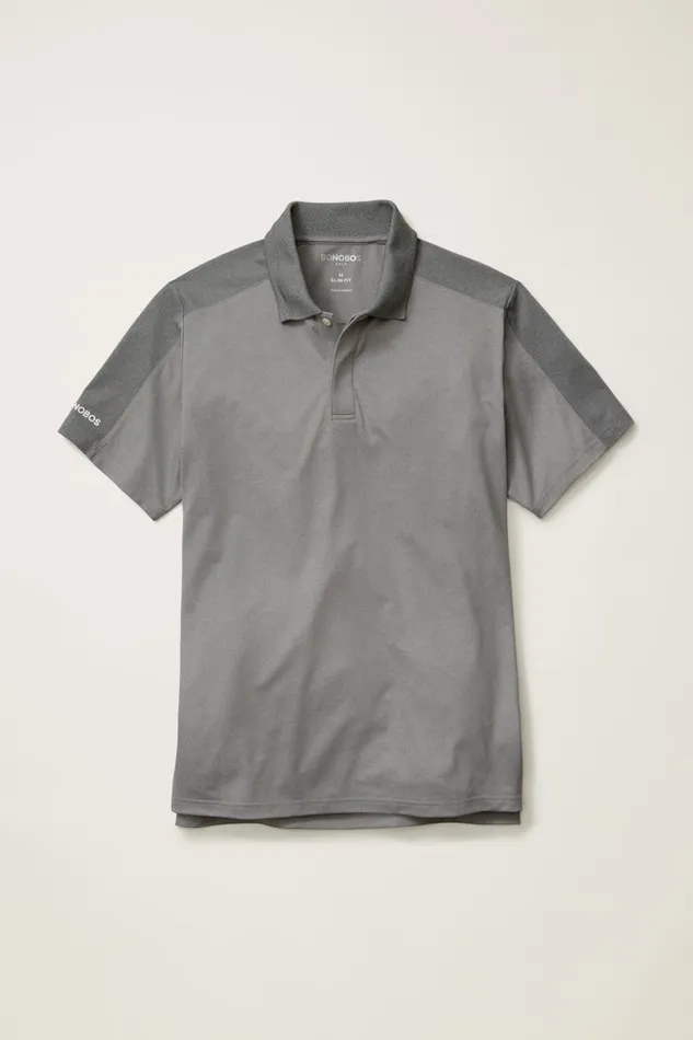 Men Bonobos Golf Polos and Tops Sport Your Style With Bonobos039 Tour Pique Polo Shirt Shades Of Grey