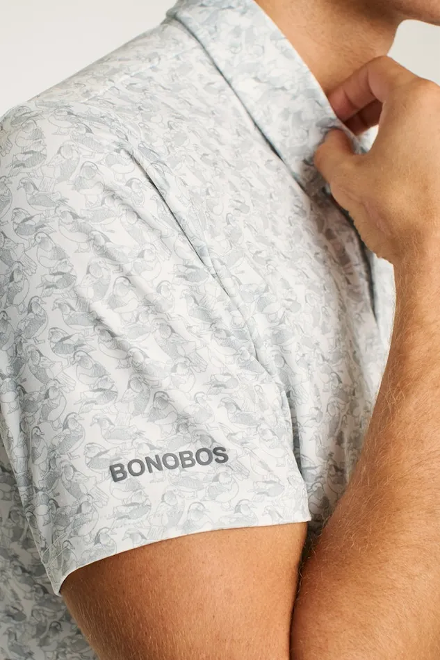 Men Bonobos Golf Polos and Tops The Performance Golf Polo Shirt Solid and Striped Gray Duck Disco Men Bonobos Golf Polos and Tops The Performance Golf Polo Shirt Solid and Striped Gray Duck Disco