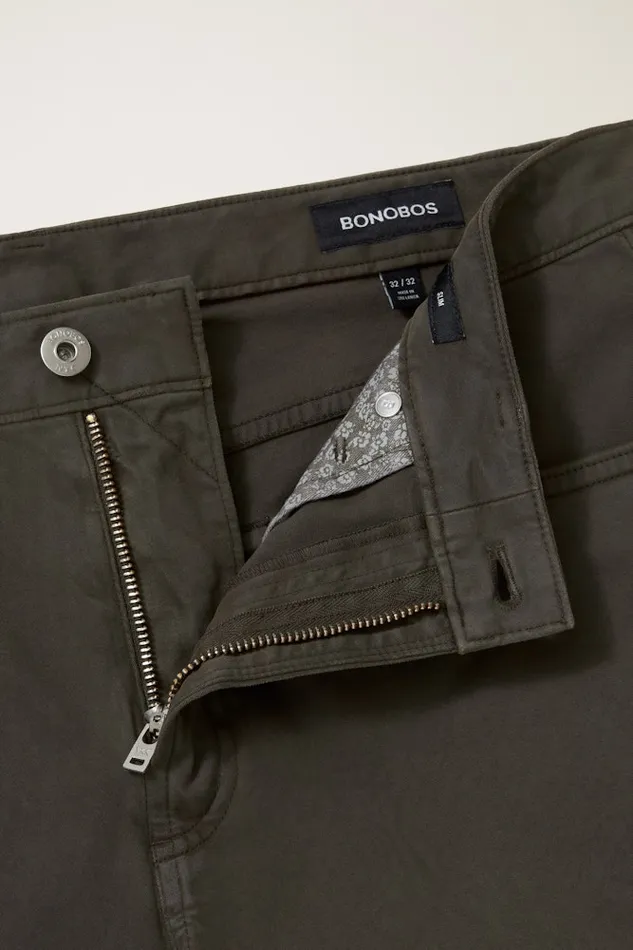 Men Bonobos Jeans Italian Brushed 5Pocket Pants Dark Steel