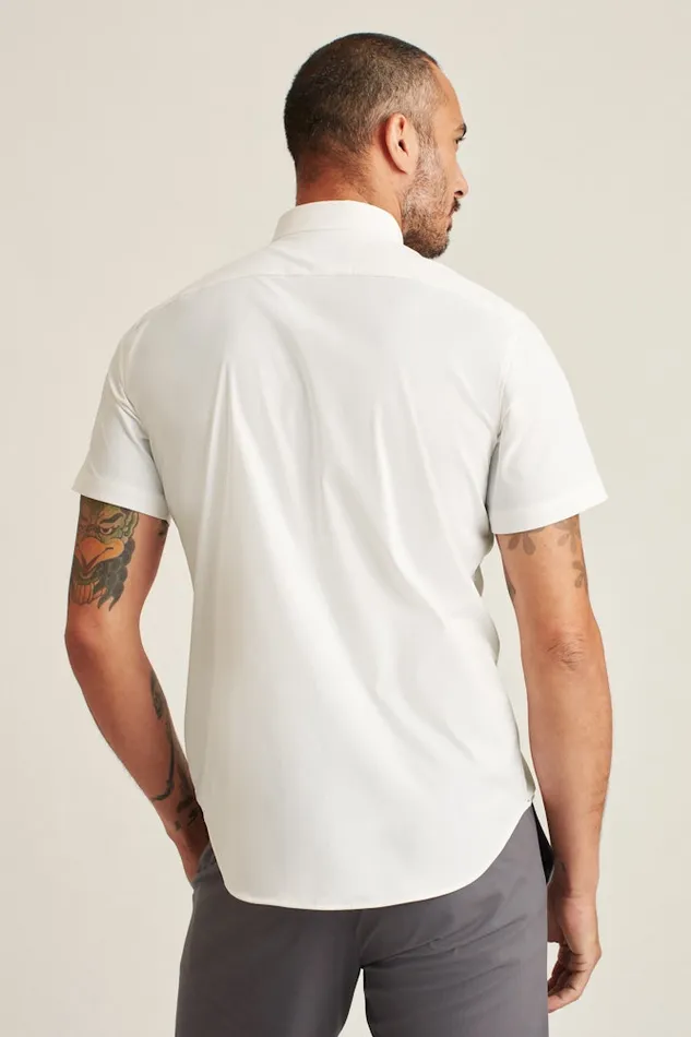 Men Bonobos Short Sleeve Shirts Tech Short Sleeve Shirt White Men Bonobos Short Sleeve Shirts Tech Short Sleeve Shirt White