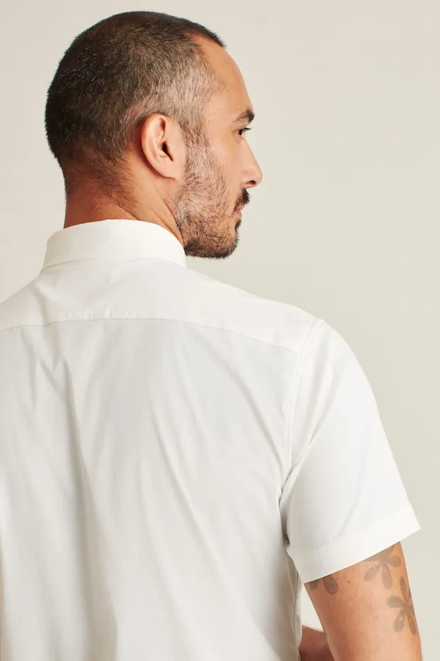 Men Bonobos Short Sleeve Shirts Tech Short Sleeve Shirt White Men Bonobos Short Sleeve Shirts Tech Short Sleeve Shirt White