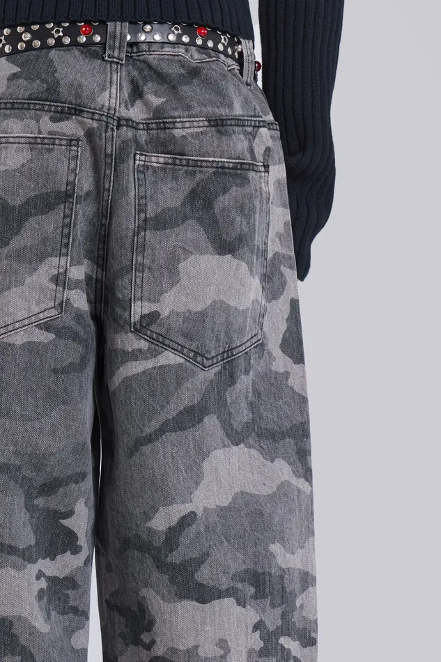 Men Camo Fade Colossus Jeans Denim Jaded London